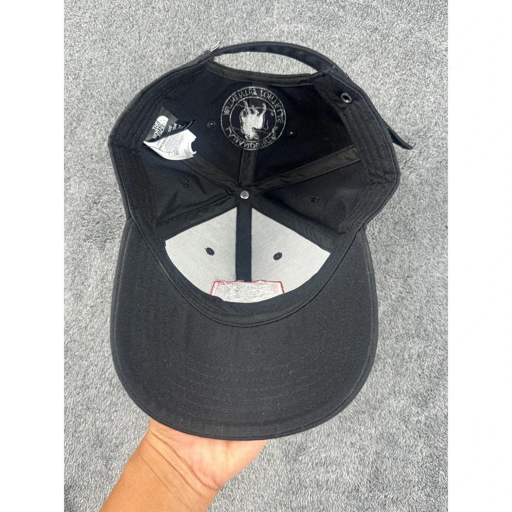 The North Face Black Hat Child Abuse Stops Here La Banderita Tortillas Strapback